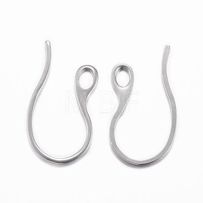 304 Stainless Steel Earring Hooks X-STAS-H383-28P-1
