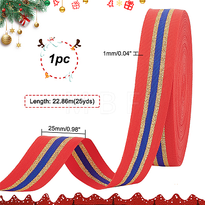 25 Yards Sparkle Polyester Glitter Ribbon OCOR-PH0002-37C-1