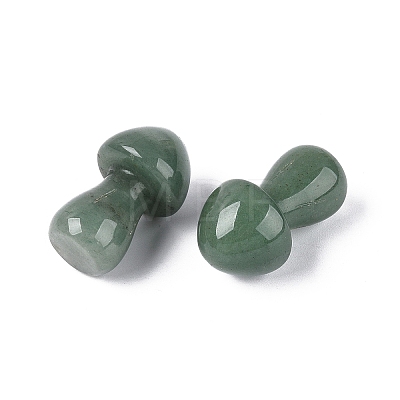 Natural Green Aventurine Mushroom Display Decorations G-Q602-03K-1