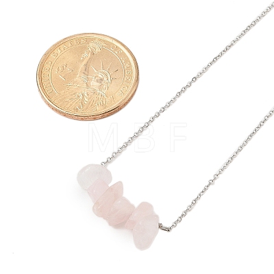 12Pcs 12 Styles Natural Mixed Stone Chip Pendant Necklace Sets NJEW-JN05097-1