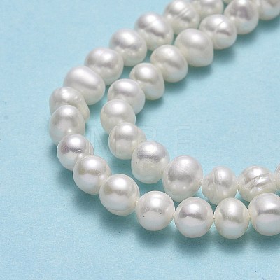 Natural Cultured Freshwater Pearl Beads Strands PEAR-F018-15-01-1