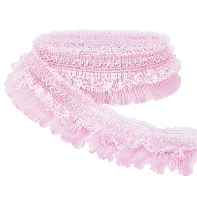 10 Yards Polyester Wrinkle Elastic Lace Trim OCOR-PH0036-26-1