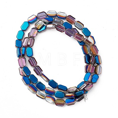 Electroplate Glass Beads Strands EGLA-L042-HP03-1