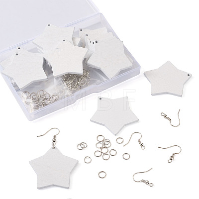 DIY Star Dangle Earring Making Kits DIY-TA0008-27P-1