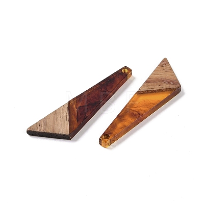 Resin & Wood Pendants WOOD-F015-15G-1