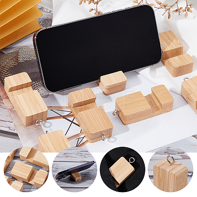 Wood Mobile Phone Holders AJEW-WH0312-70-1