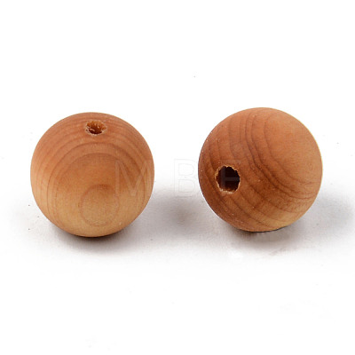 Natural Wood Beads WOOD-R268-8mm-1