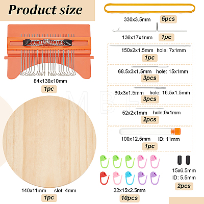 Minitype Knitting Machine Tool Set DIY-WH0453-51-1