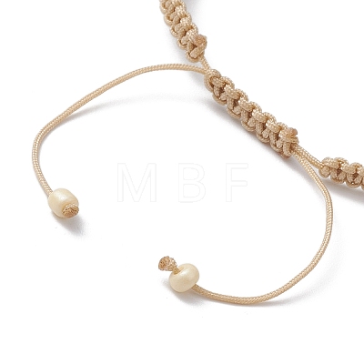 Adjustable Synthetic Dyed Turquoise & Magnesite Braided Bead Bracelets BJEW-JB10603-01-1