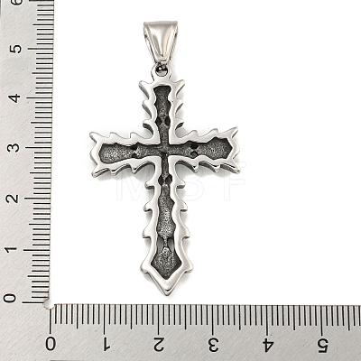 316 Surgical Stainless Steel Pendants Rhinestone Setting STAS-E212-111AS-1