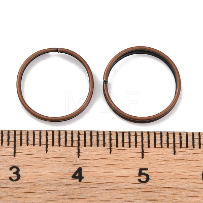 Brass Open Jump Rings KK-G514-01M-R-1