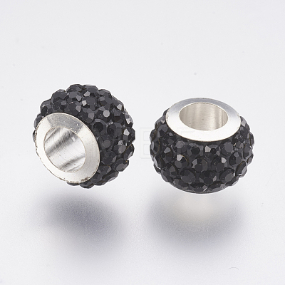 304 Stainless Steel European Beads CPDL-E045-A07-1