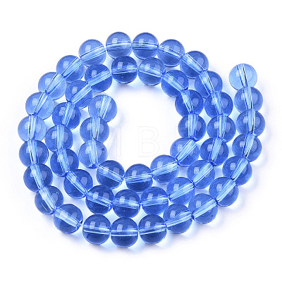 Transparent Glass Beads Strands GLAA-T032-T10mm-04-1-1