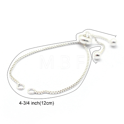 925 Sterling Silver Chain Bracelet Making MAK-L016-001S-1