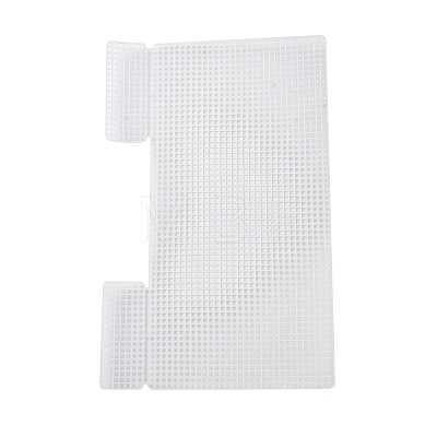 DIY Rectangle Plastic Knitting Crochet Bag Making Kits DIY-H169-07A-1