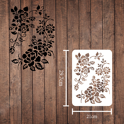 Large Plastic Reusable Drawing Painting Stencils Templates DIY-WH0202-064-1
