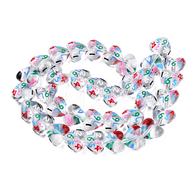 Transparent Acrylic Beads Strands ACRC-T011-07-1