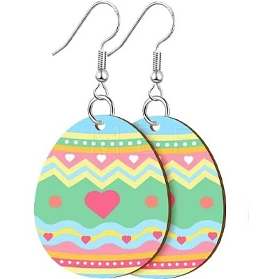 Printed Easter Acrylic Dangle Earrings FS-WG616F7-12-1
