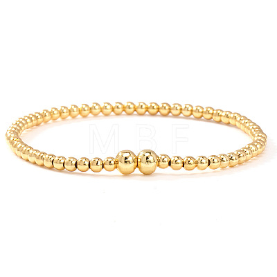 Minimalist Brass Beads Stretch Bracelets for Women XV4057-3-1
