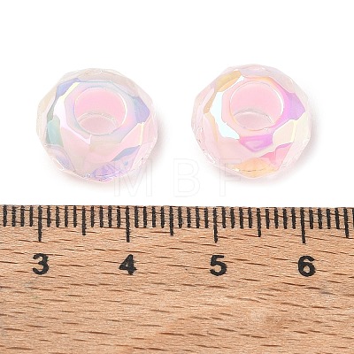 Electroplate Transpant Resin European Beads RE-CBAFF00-02C-1