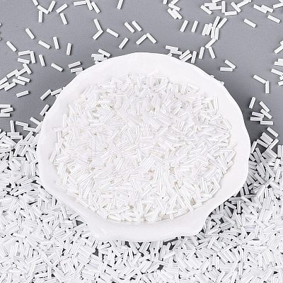 FGB Grade A Glass Round Bugle Beads SEED-Q040-06A-01-1