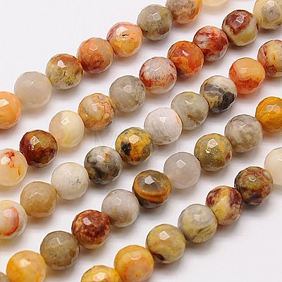 Natural Crazy Lace Agate Beads Strands G-G542-8mm-10-1