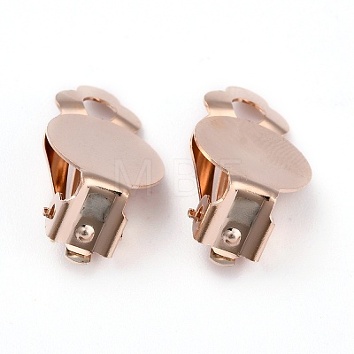 304 Stainless Steel Clip-on Earring Setting STAS-L244-49RG-1