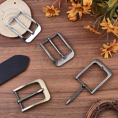 4Pcs 4 Colors Alloy Single Prong Roller Buckles FIND-CL0002-12-1