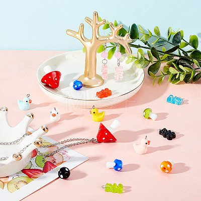 DIY Cute Earring Necklace Making Kit DIY-AR0002-59-1