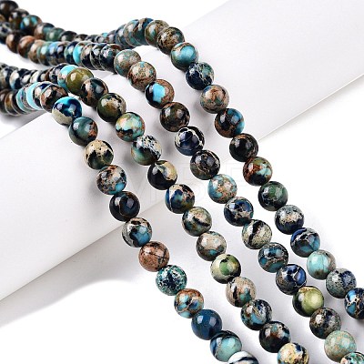 Natural Imperial Jasper Beads Strands G-N342-63D-1