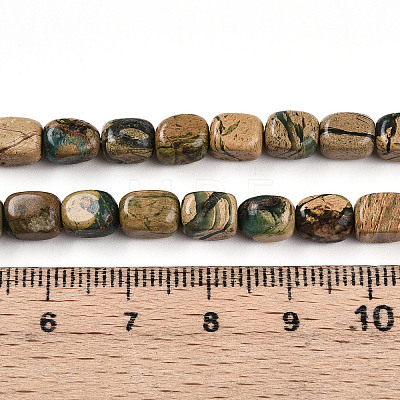 Natural Verdite Stone Beads Strands G-N346-04A-06-1