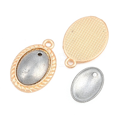 Alloy Pendant Cabochon Settings FIND-G112-02C-1