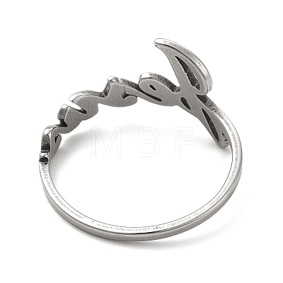 201 Stainless Steel Finger Rings RJEW-G278-35P-1