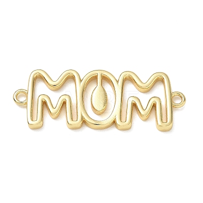 Hollow Brass Connector Charms KK-CBAE532-01J-G-1
