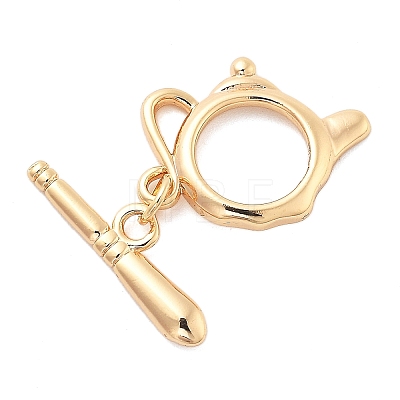 Brass Toggle Clasps KK-L222-010G-1