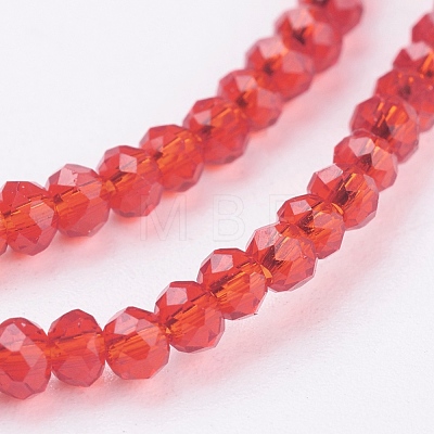 Transparent Glass Beads Strands X-GLAA-R135-2mm-17-1