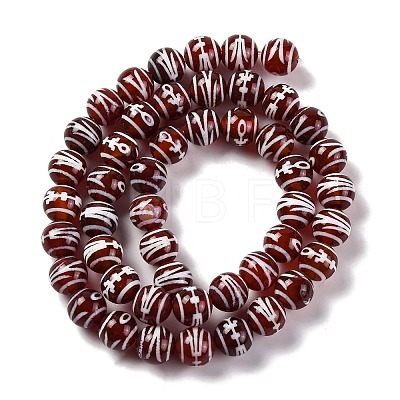 Tibetan Style dZi Beads G-U006-06I-02-1