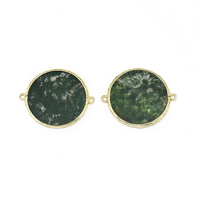 Natural Moss Agate Links connectors G-L514-017A-1