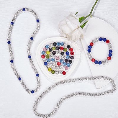 Pave Disco Ball Beads RB-SZ0001-09A-1