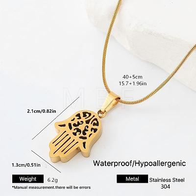 304 Stainless Steel Pendant Necklaces WL9632-3-1