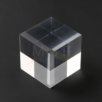 Square Transparent Acrylic Jewelry Display Pedestals ODIS-WH0329-31B-1