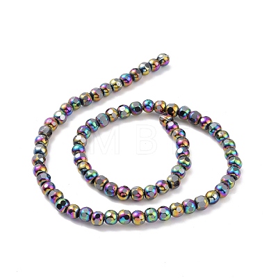 Electroplated Non-magnetic Synthetic Hematite Beads Strands G-G862-02B-1