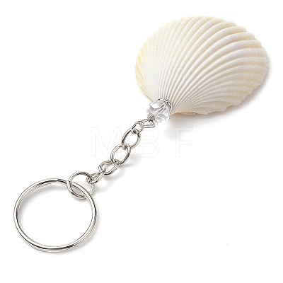 Natural Shell Keychain KEYC-JKC00773-1