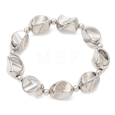CCB Plastic Beaded Stretch Bracelets for Women BJEW-JB13007-1