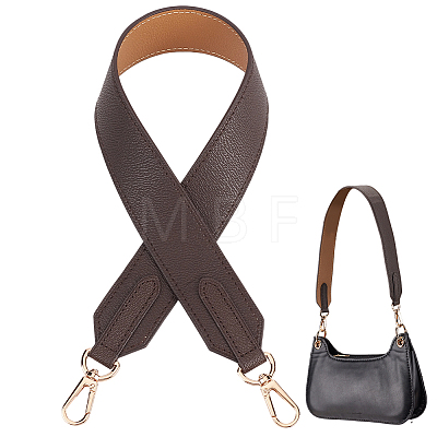 Double Face Cowhide Leather Long Bag Straps PURS-CL0001-49B-1