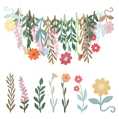 Paper Flower Hanging Banners DIY-WH20049-35-1