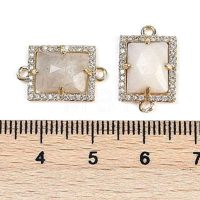 Natural Moonstone Faceted Rectangle Links G-I375-07G-12-1