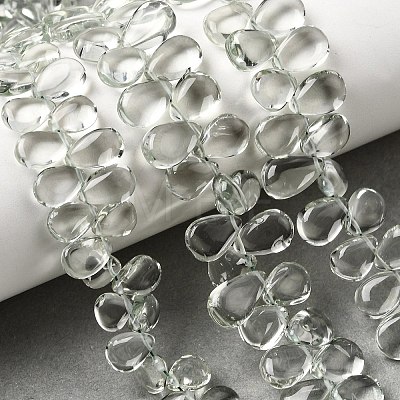 Natural Green Quartz Beads Strands G-D099-01A-1