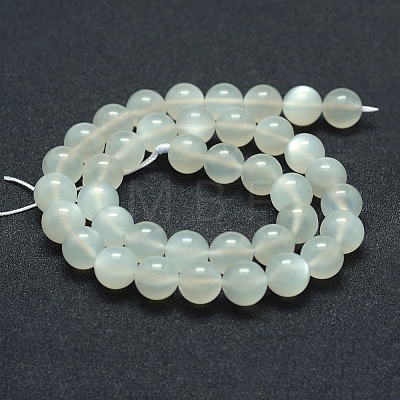 Natural White Moonstone Beads Strands G-P342-02A-6mm-A-1