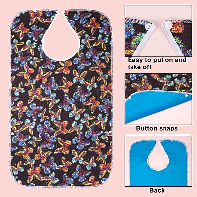 Polyester Adult Bibs for Eating AJEW-WH0020-62E-1